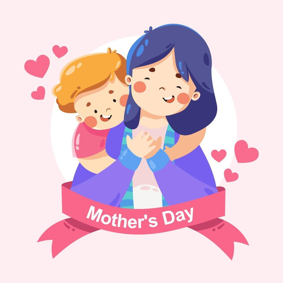 feliz dia de la madre vector