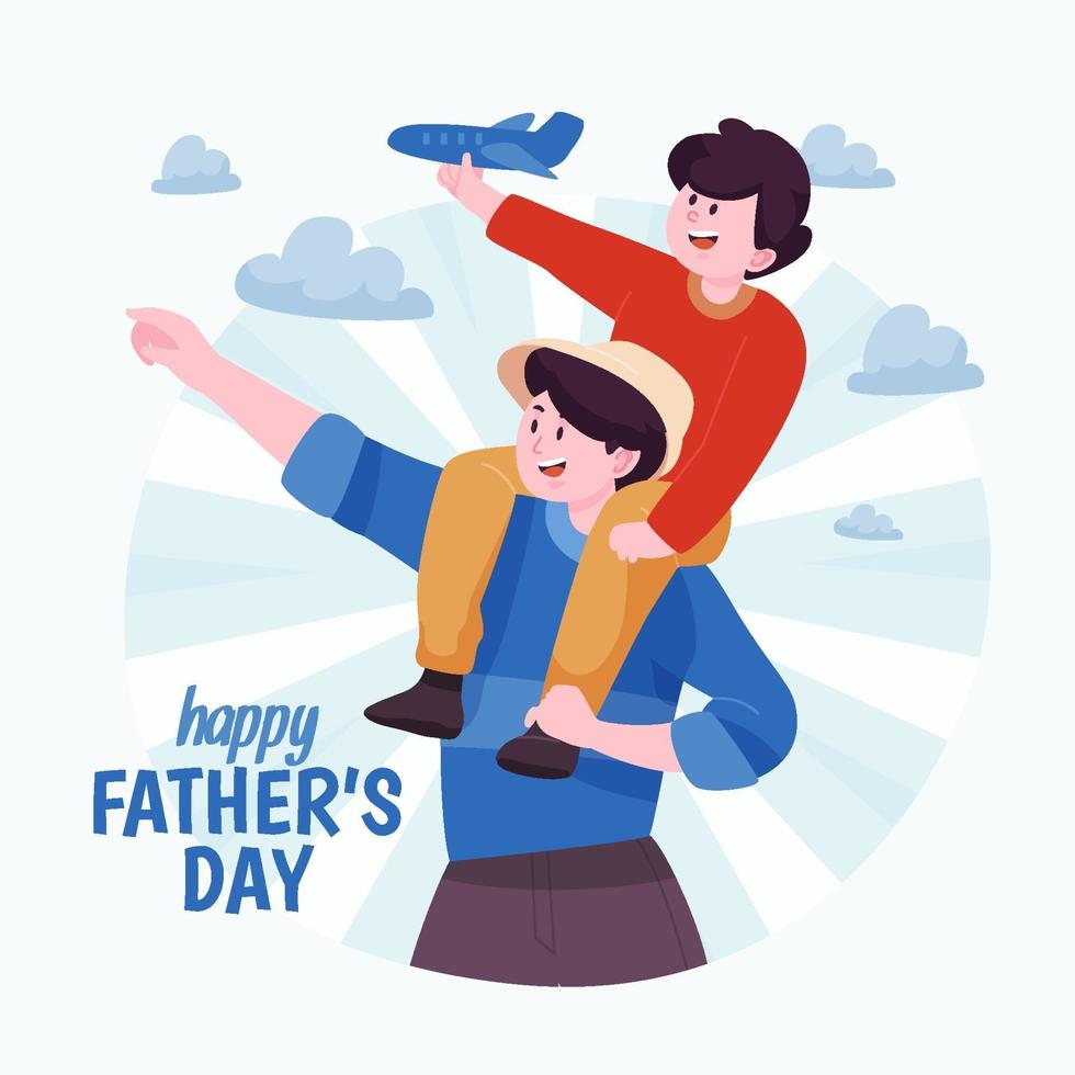 feliz dia del padre vector