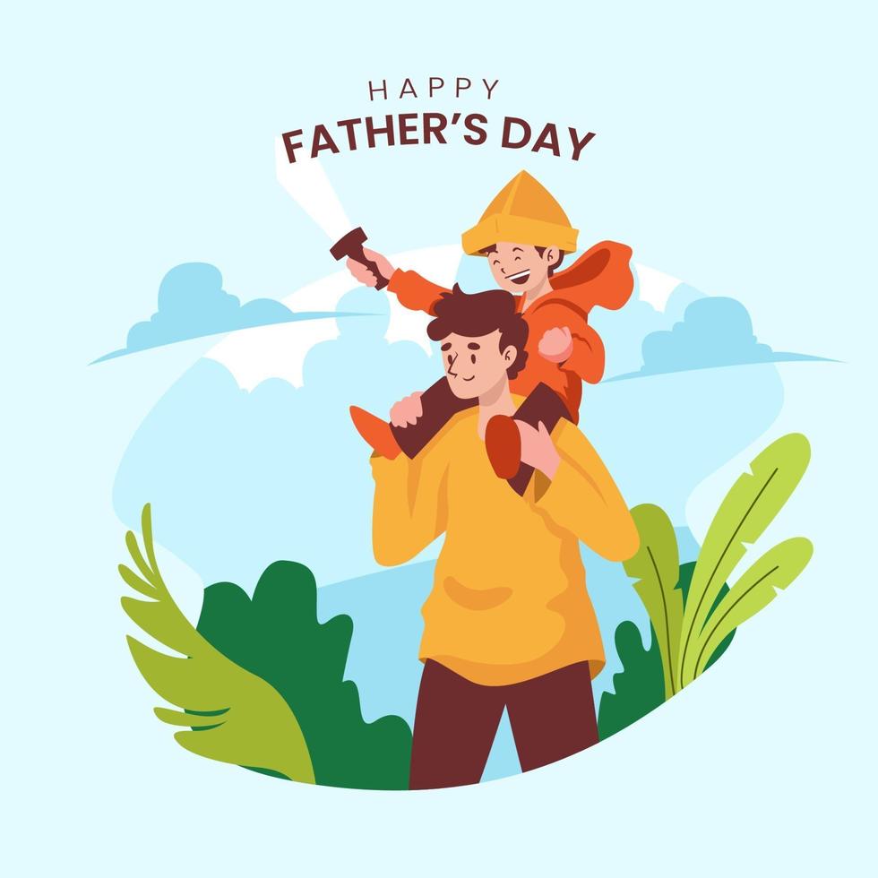 feliz dia del padre vector