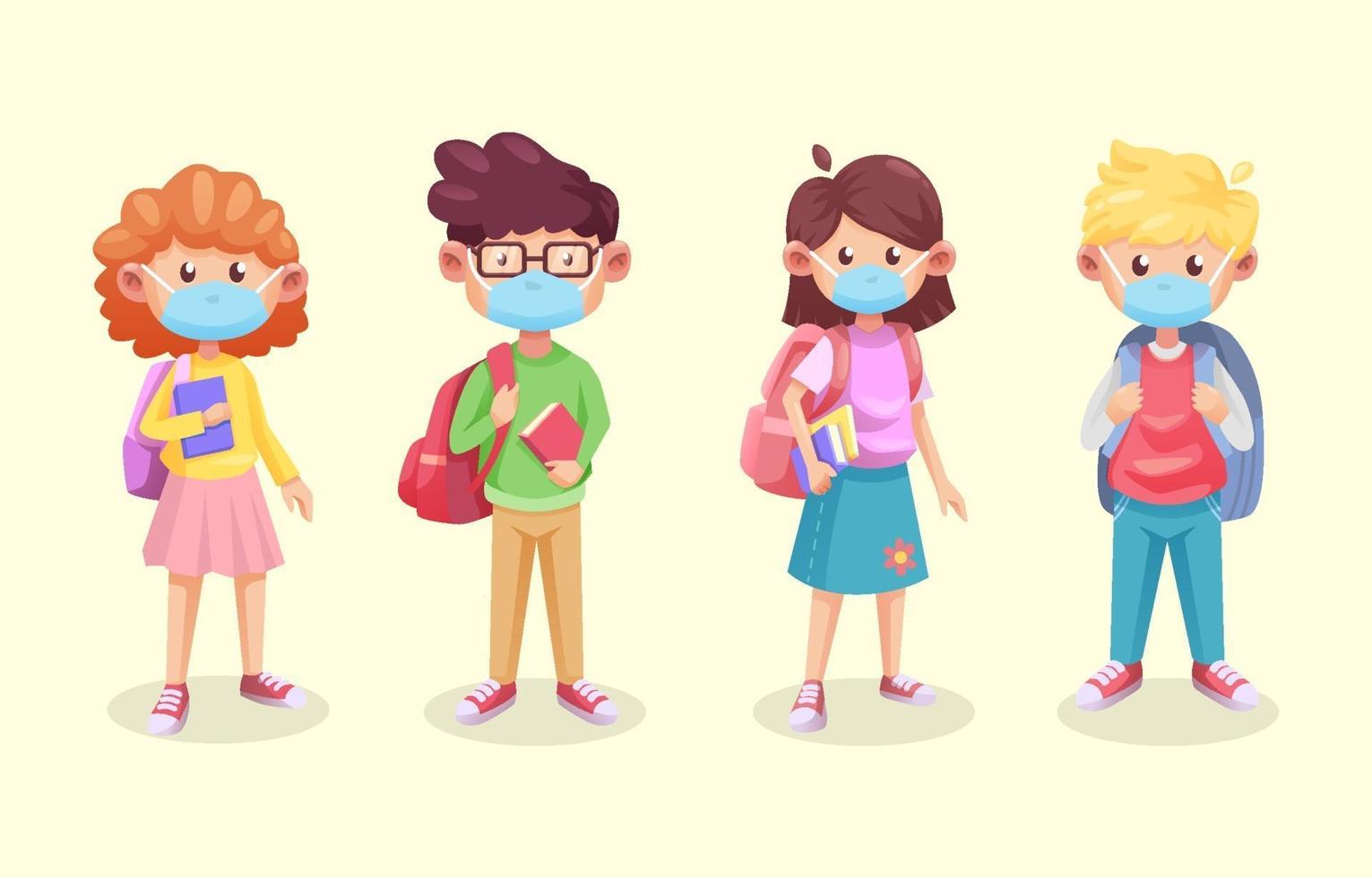 Students in New Normal Protocol Character vector