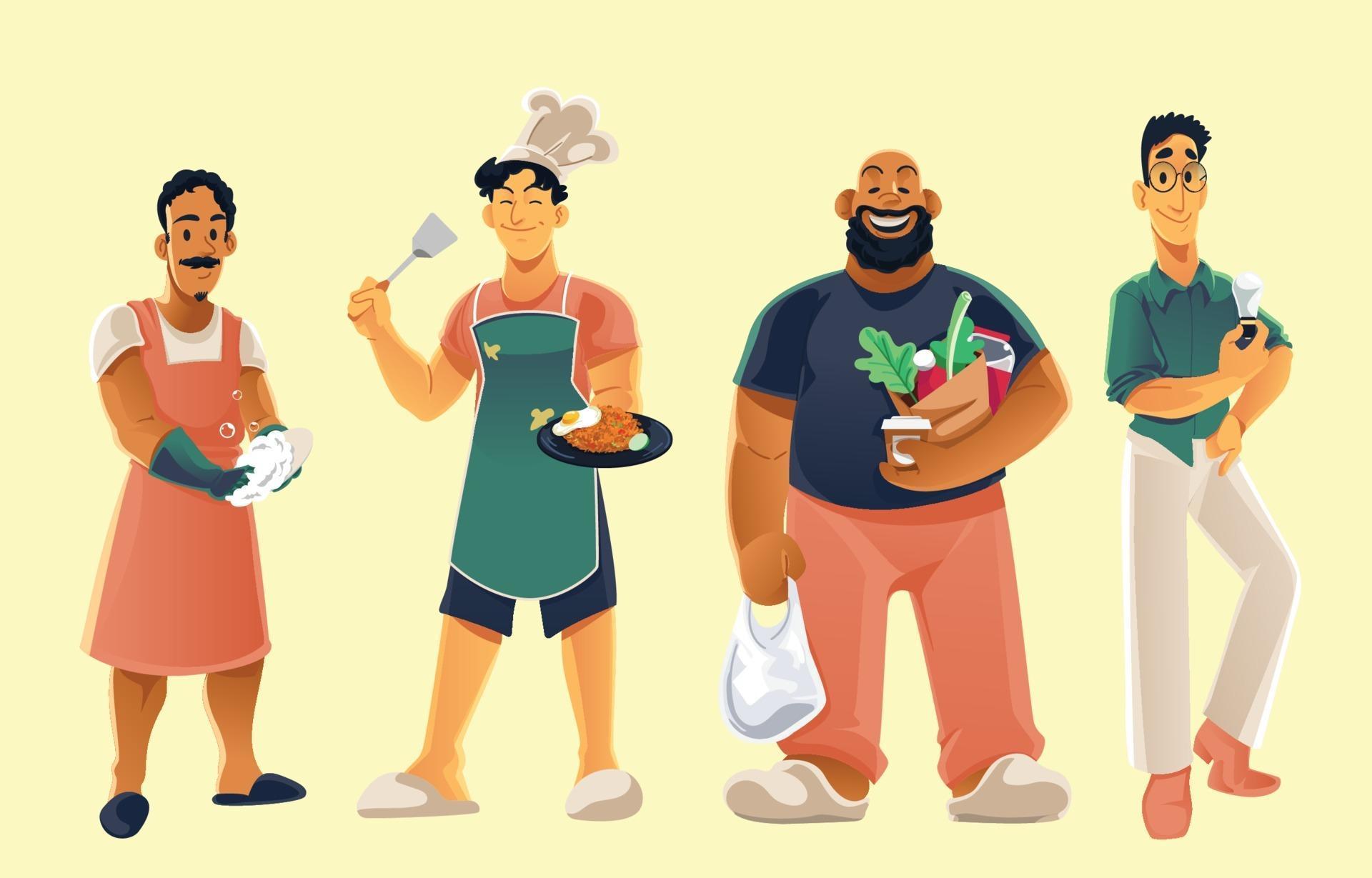 Father Character Collection 2355534 Vector Art at Vecteezy