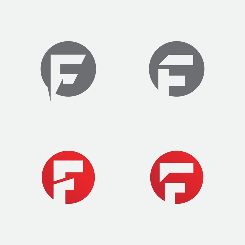 Letter F logo icon design template vector