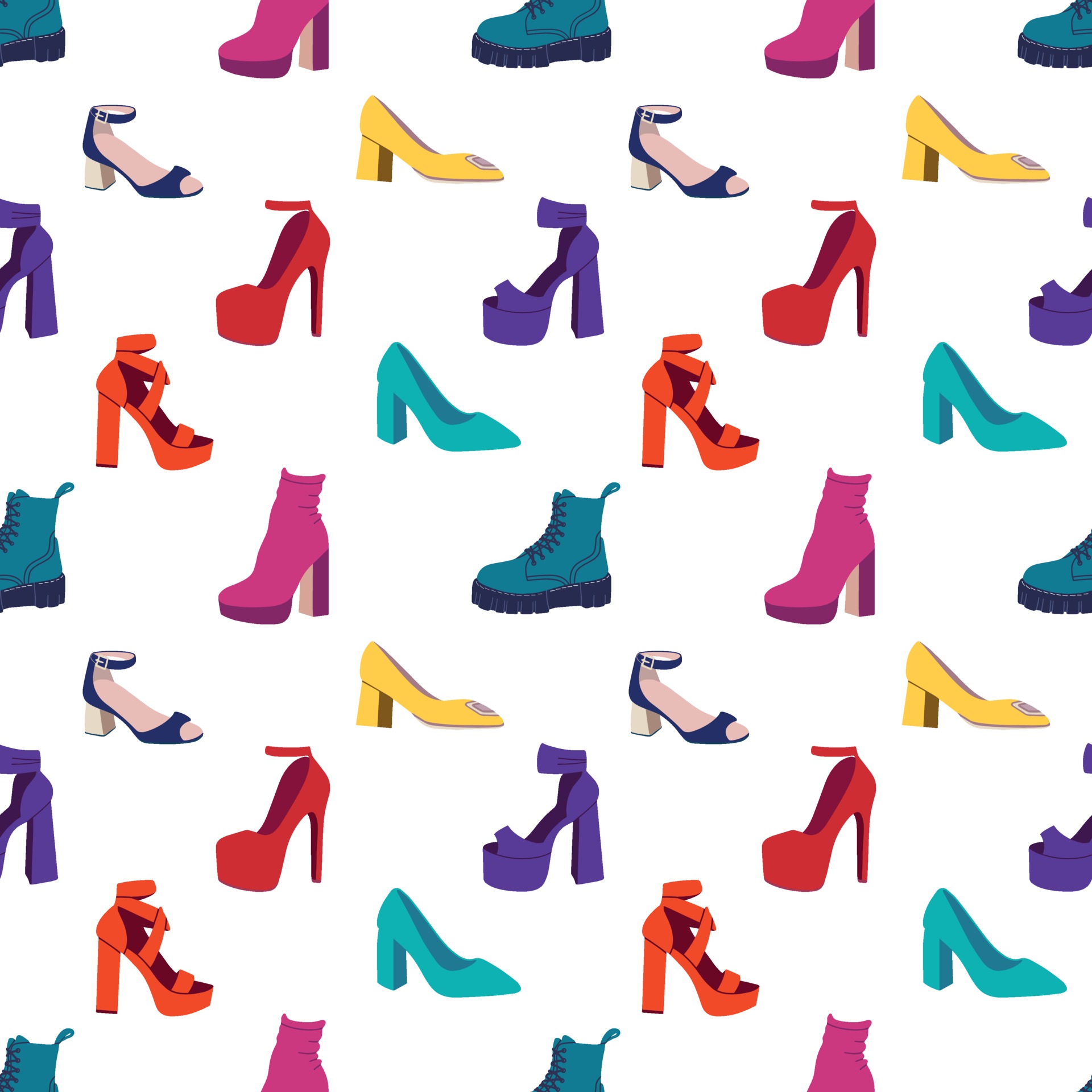 shoes seamless pattern 2355606 Vector Art at Vecteezy