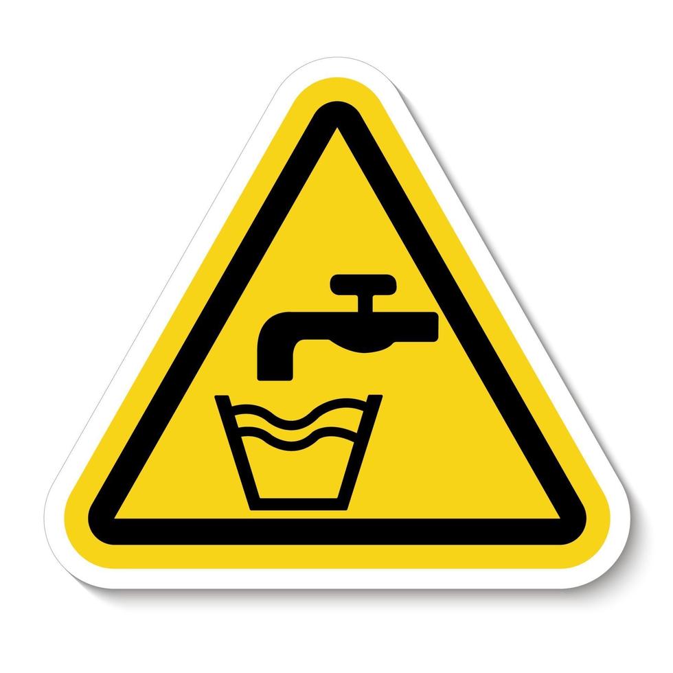 Not Drinking Water Symbol vector