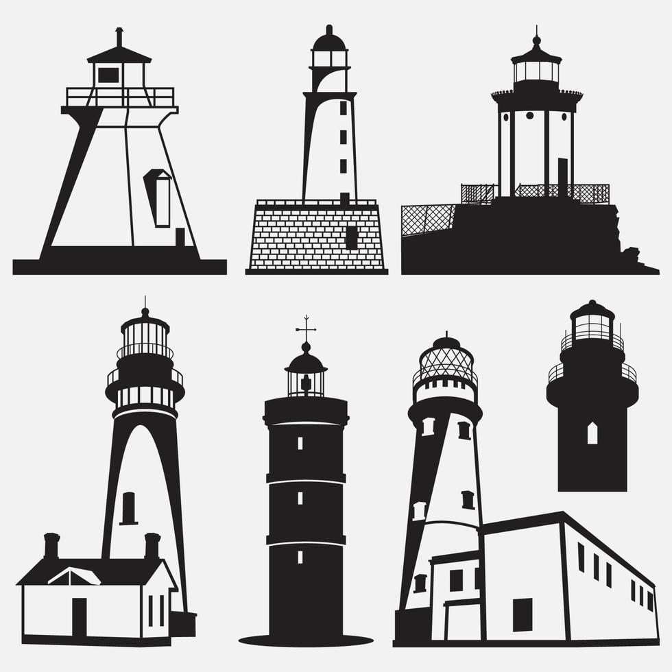 Lighthouse vector logo design template