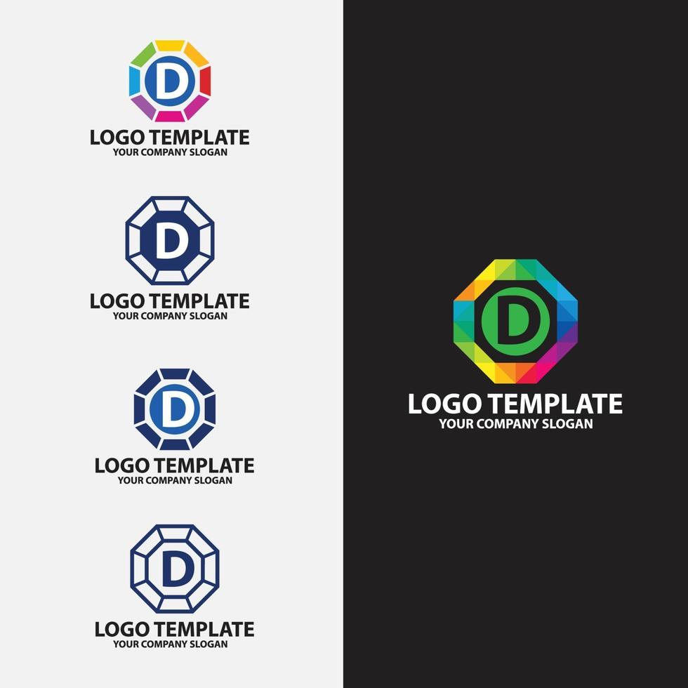 Alphabets Logo Badges vector design templates