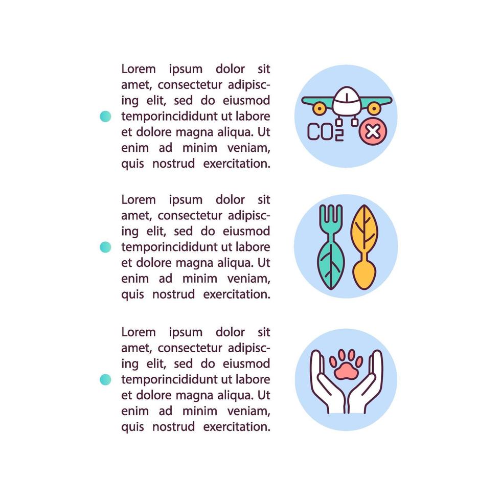 Ecotourism concept line icons with text vector