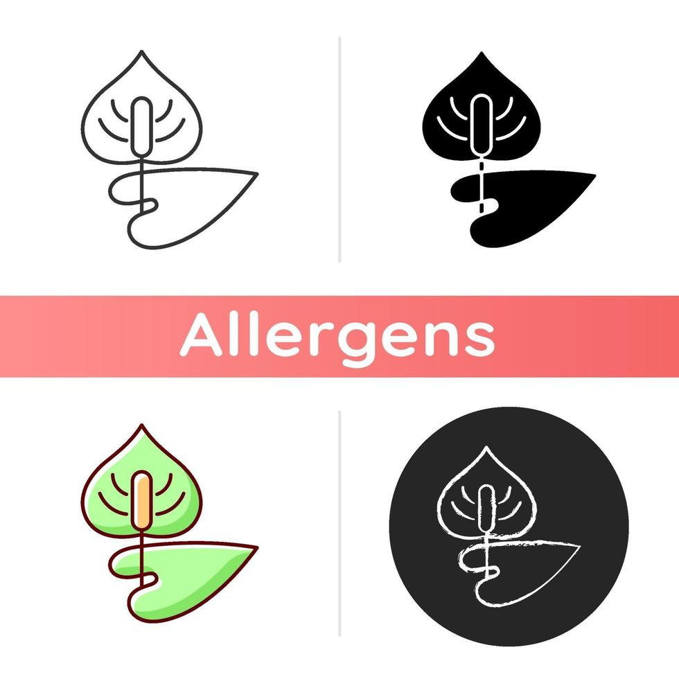 Anthurium vector icon