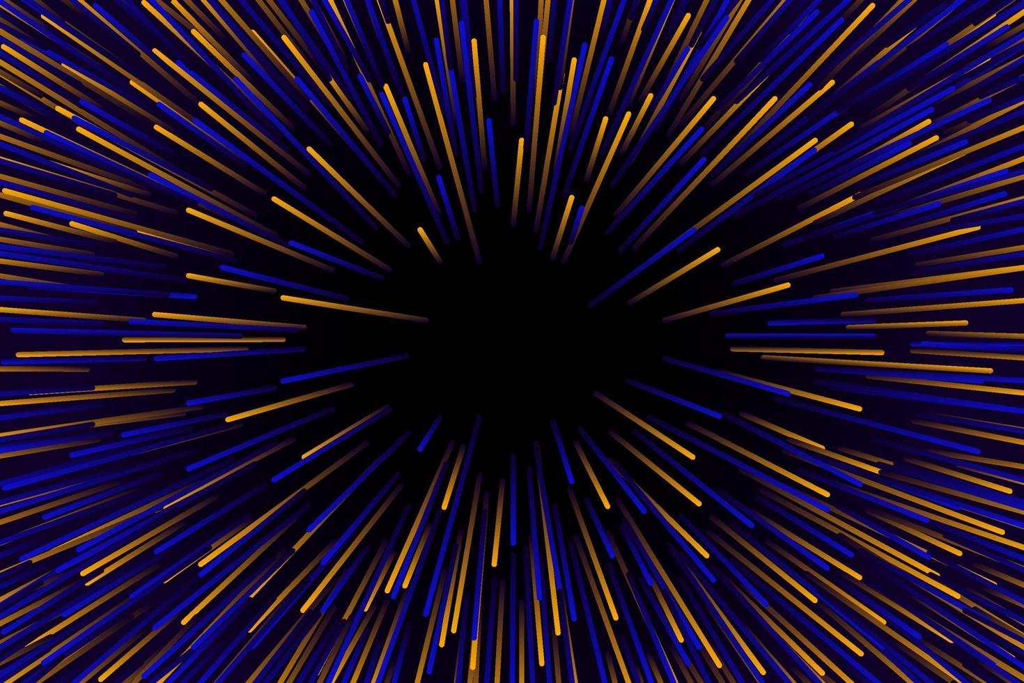 speed of light yellow and blue star burstbackground vector