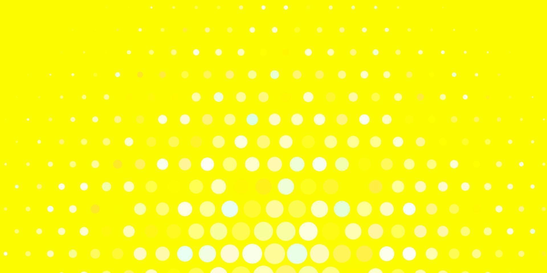 Light Green, Yellow vector texture with circles.