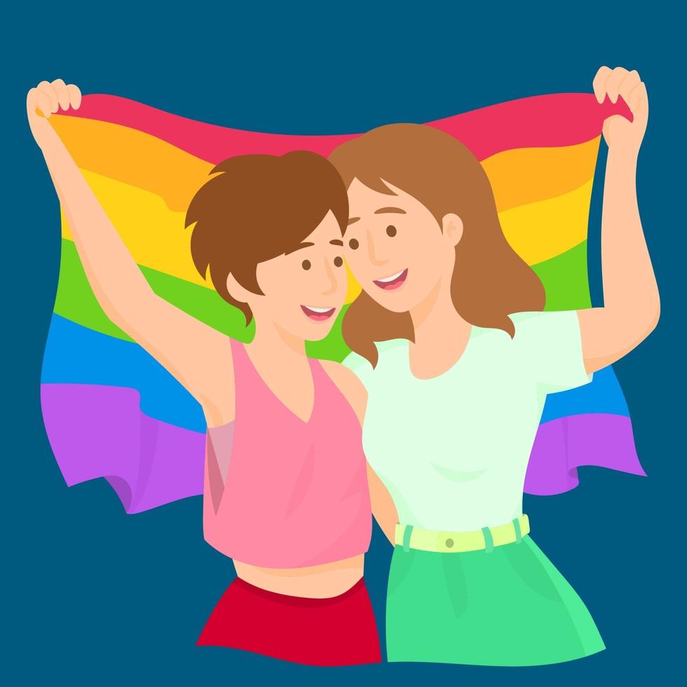 LGBT Pride Month concept vector