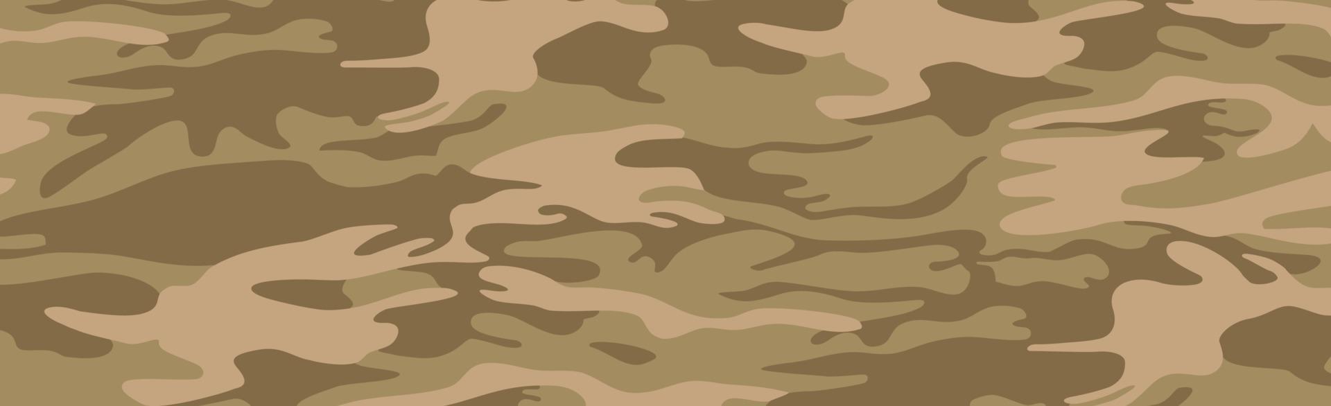 Military or hunting panoramic khaki vector