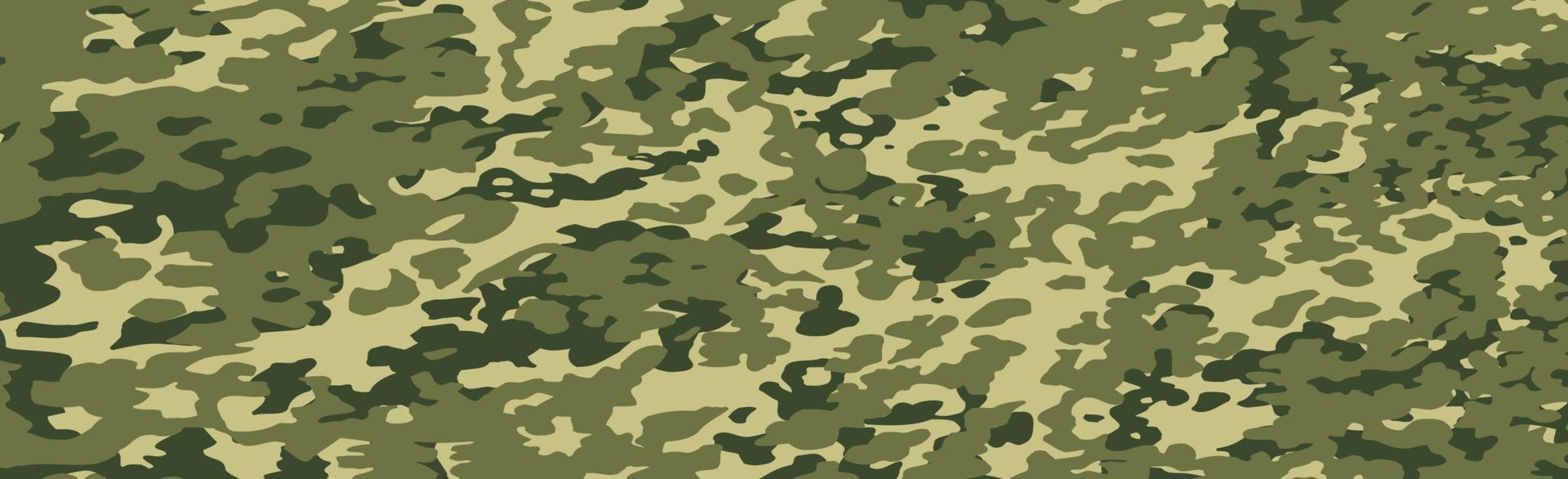 Military or hunting panoramic khaki vector