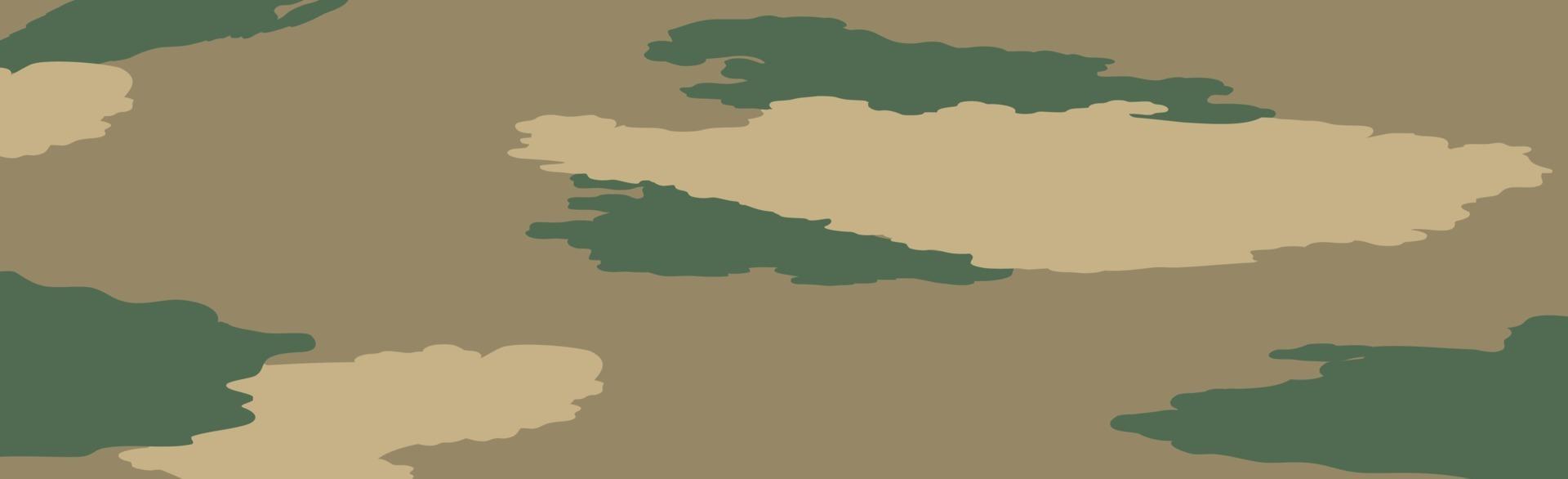 Military or hunting panoramic khaki vector