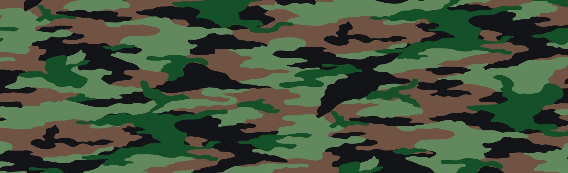 Military or hunting panoramic khaki vector