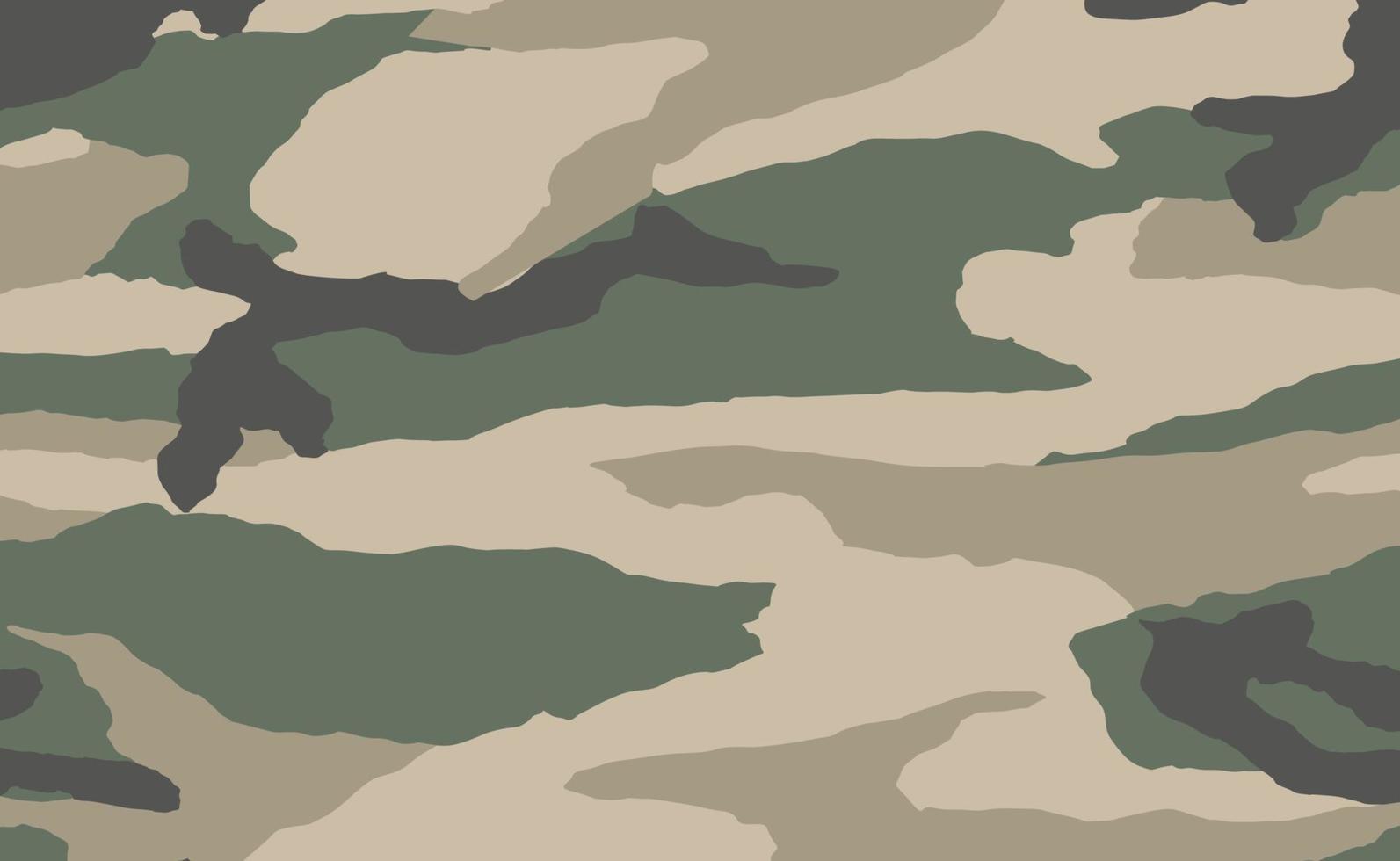 Fondo de impresión de color caqui de textura de camuflaje militar - vector