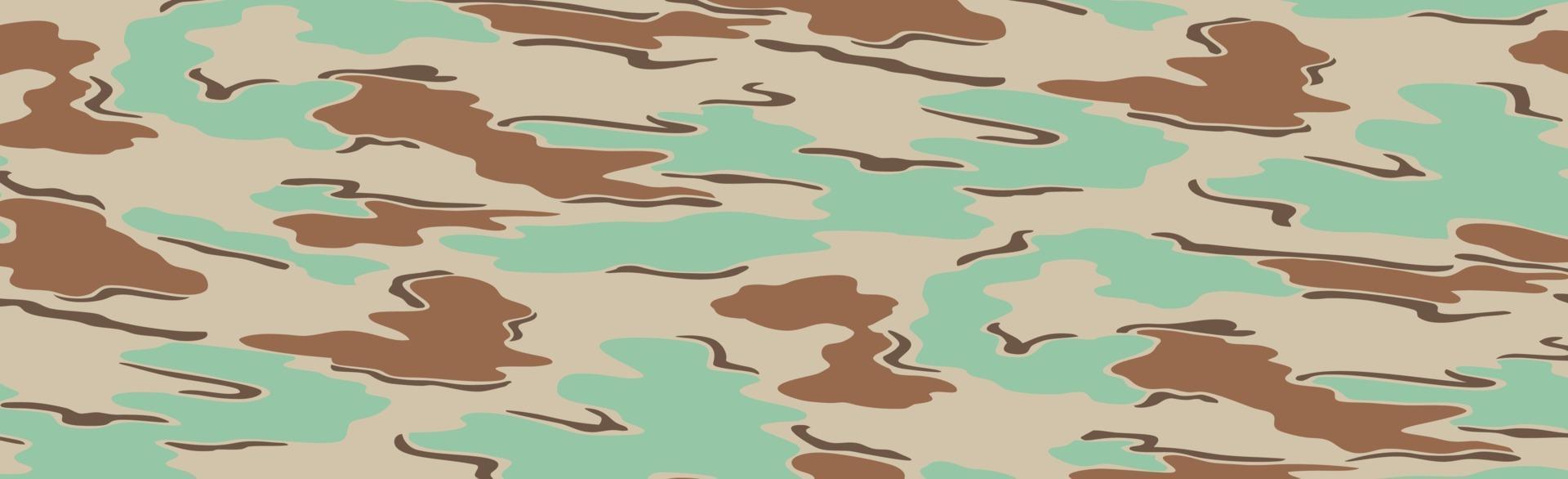 Military or hunting panoramic khaki vector