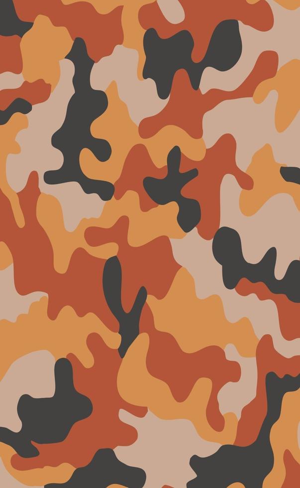 Fondo de impresión de color caqui de textura de camuflaje militar - vector