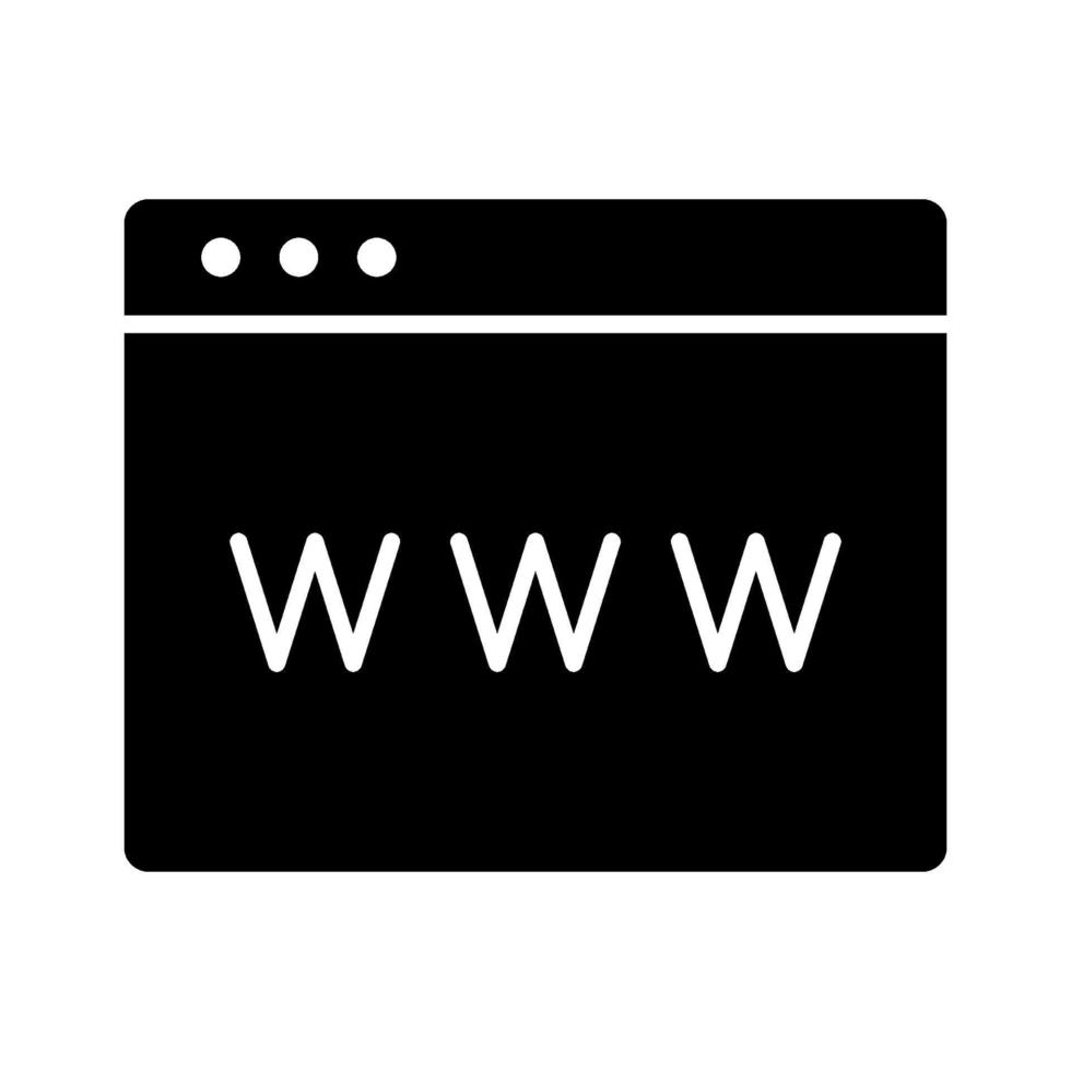 Website Address Icon vector