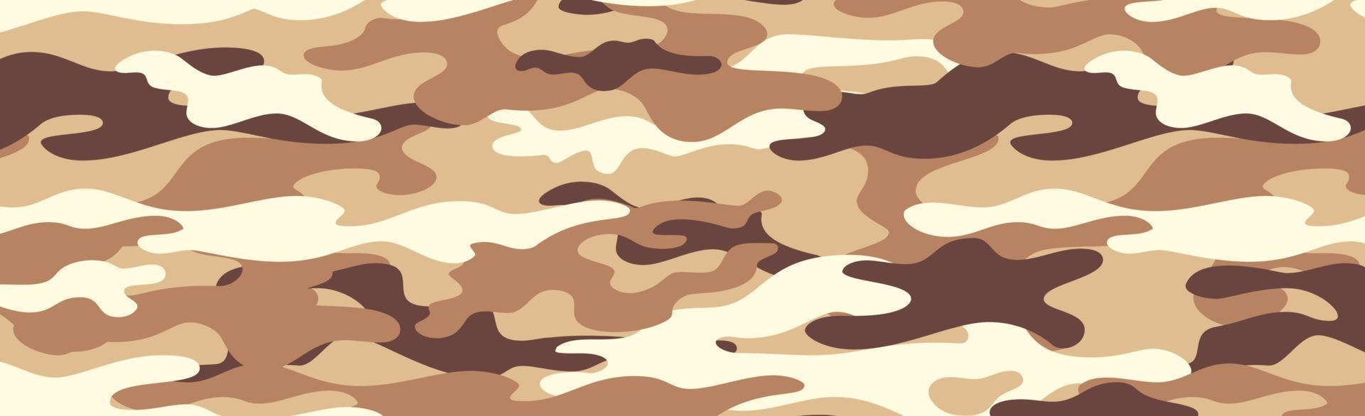 Military or hunting panoramic khaki vector