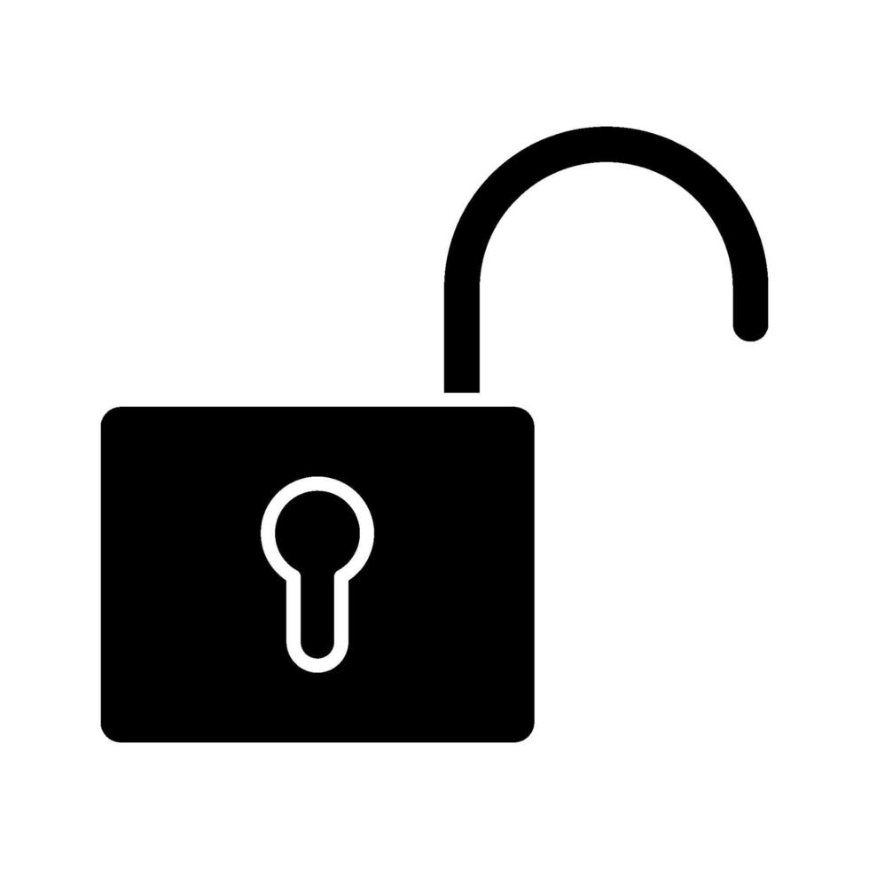 Open Lock Icon vector