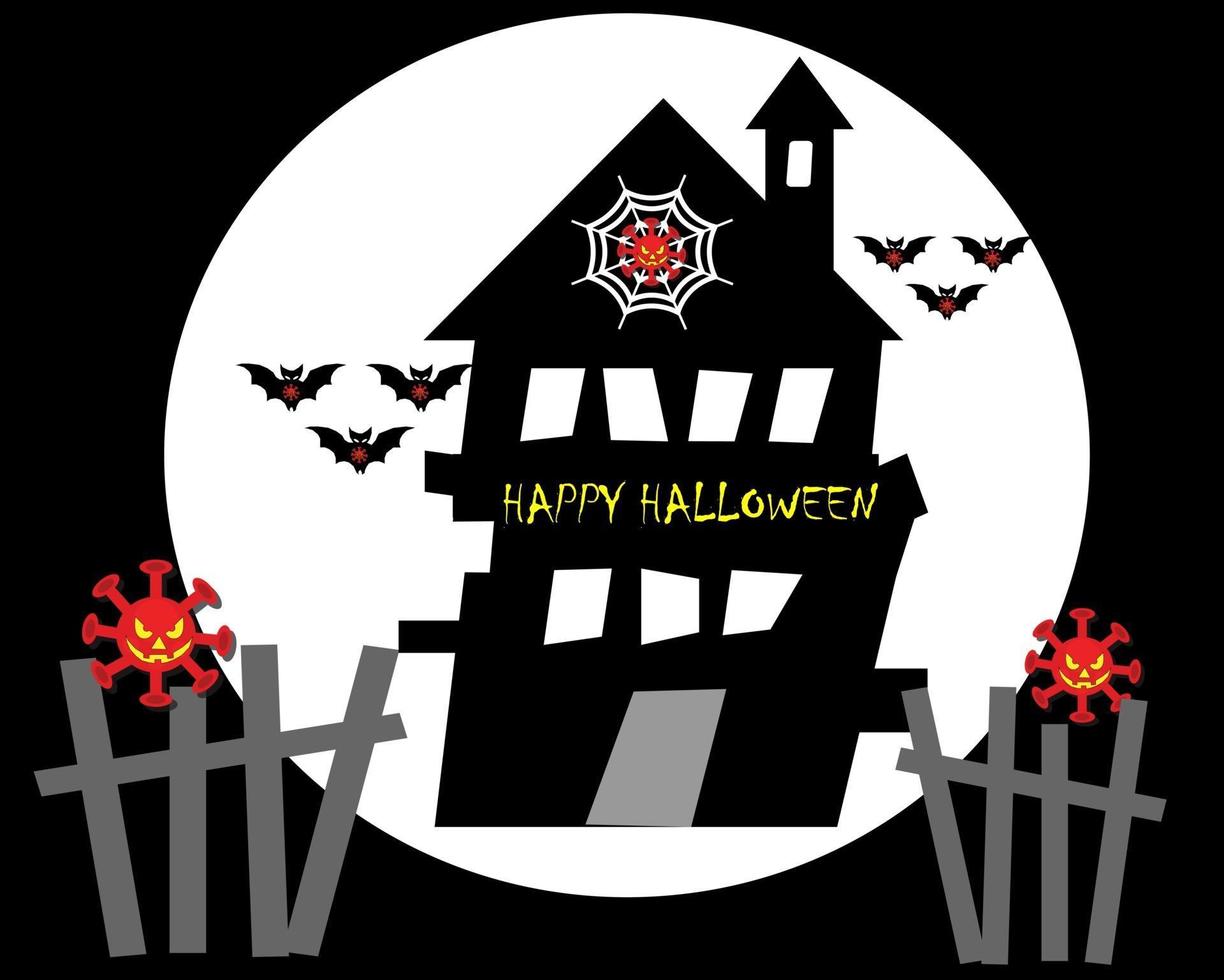 feliz halloween saludo fondos vector