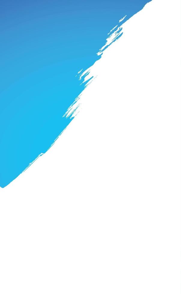 Realistic smear of blue paint on white background - Vector