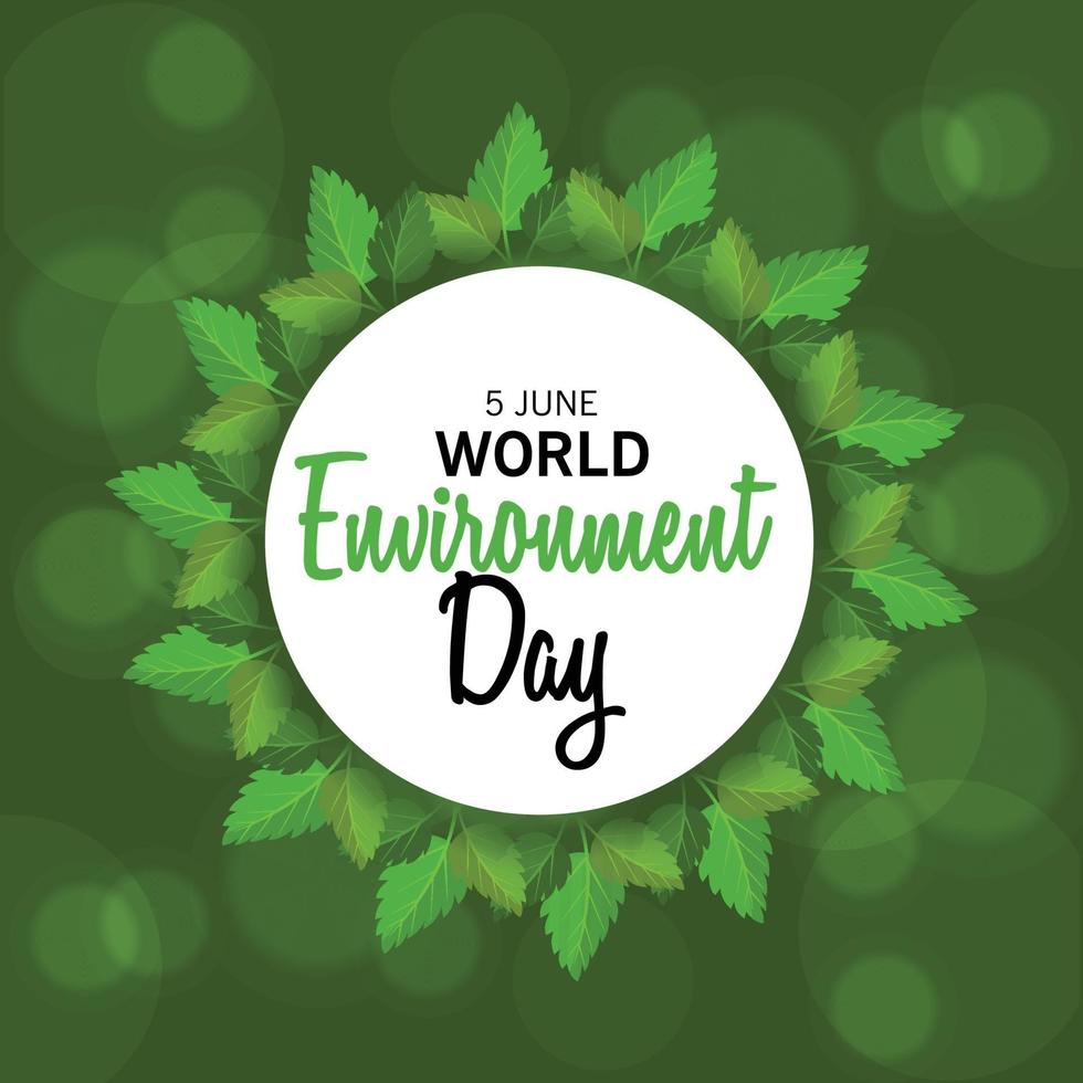 Vector illustration of a Background for World Environment Day.