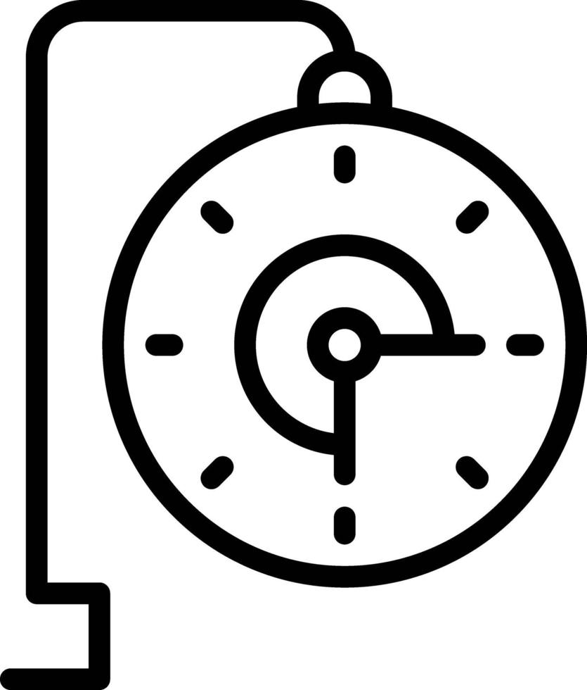 Line icon for real time vector