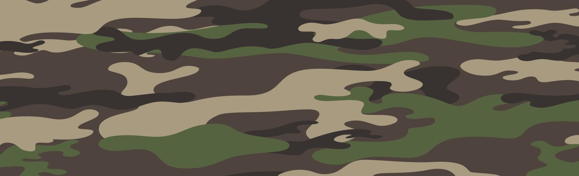 Military or hunting panoramic khaki vector