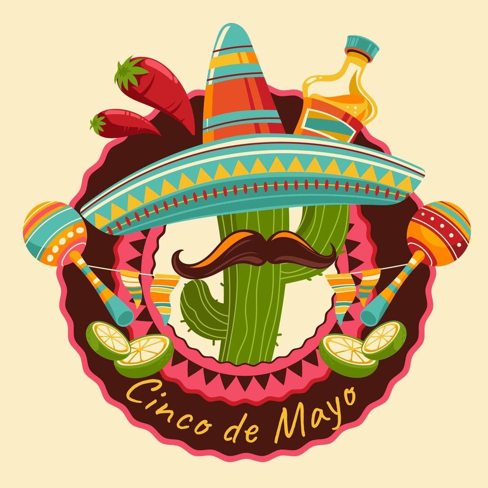 fondo cinco de mayo vector