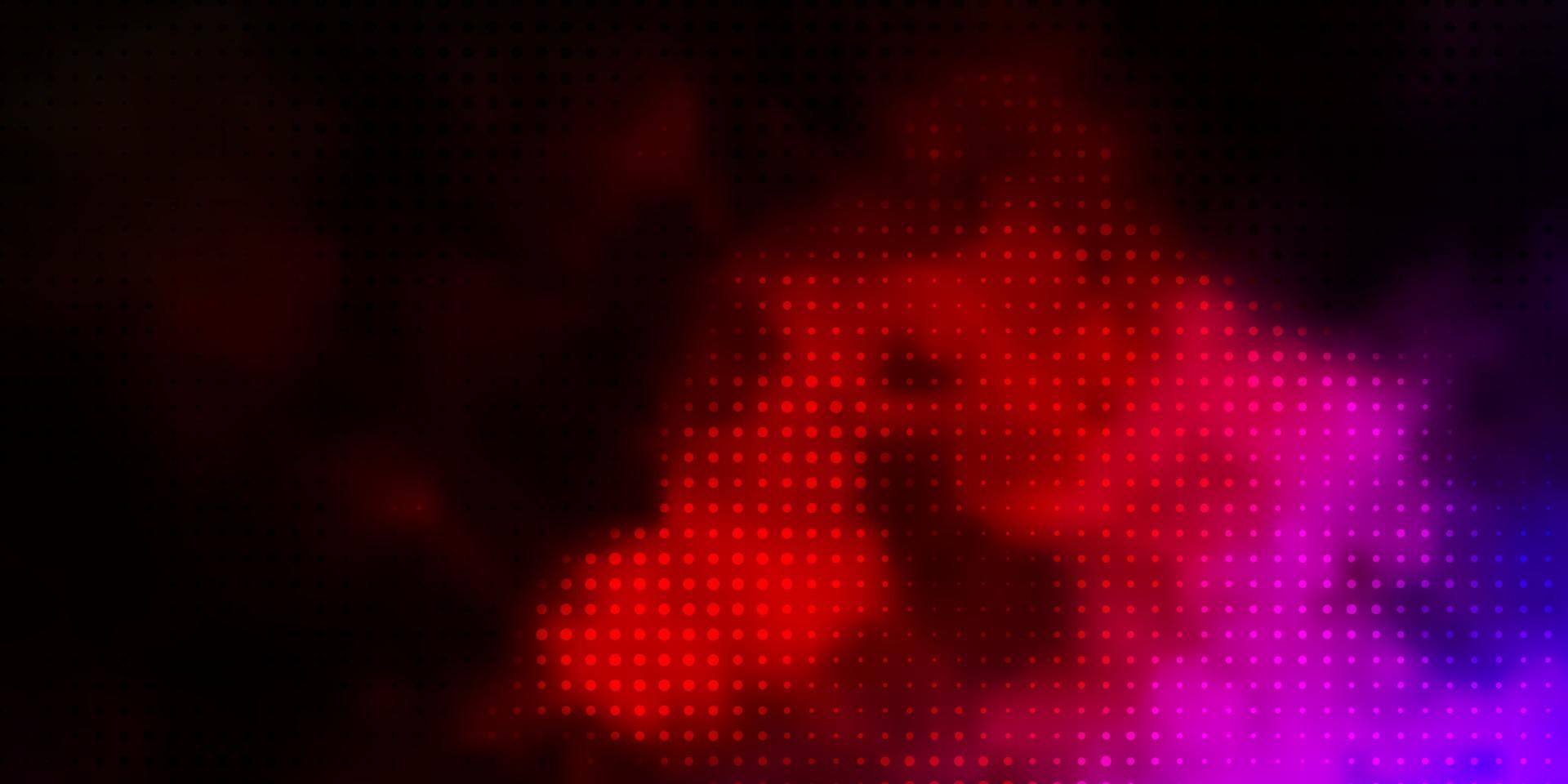 Dark Pink, Red vector background with bubbles.