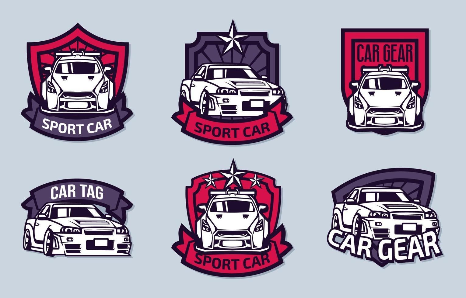 colecciones de logotipos de autos deportivos vector