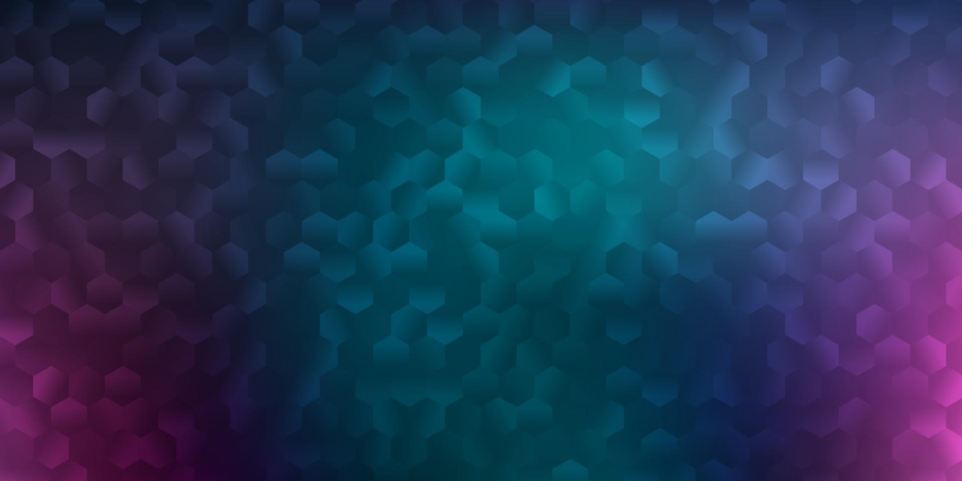 Light blue, red vector backdrop with a batch of hexagons.