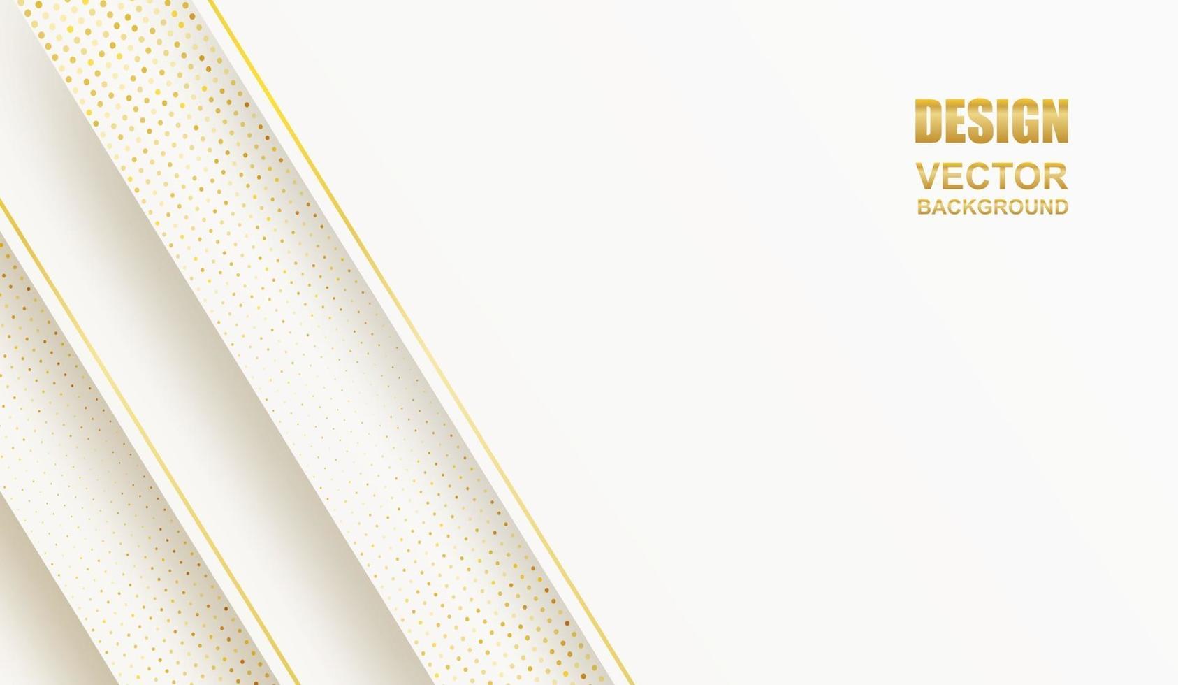 Abstract. geometric shape white-gold background. light and shadow .Vector. vector