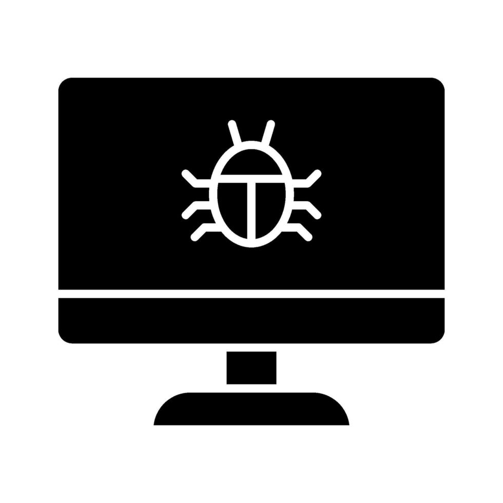 Computer Bug Icon vector