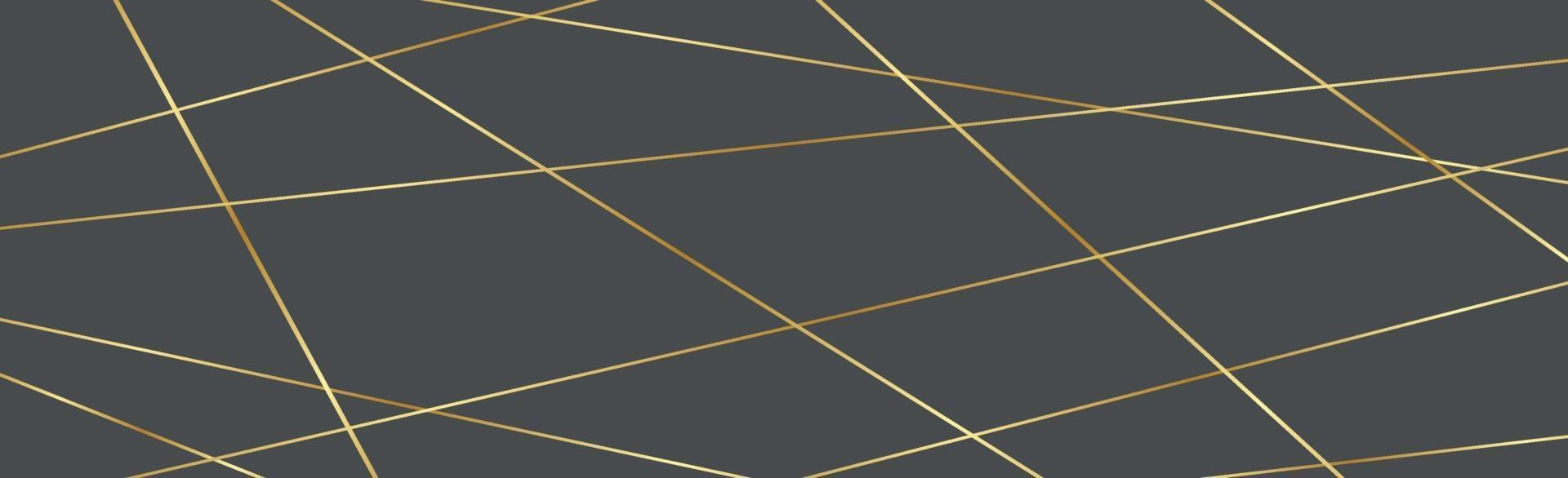 Bright golden lines on gray background - Vector