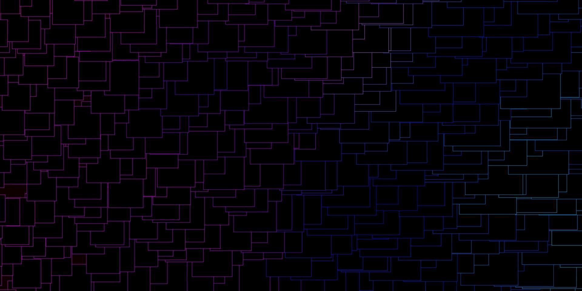 textura de vector de color rosa oscuro, azul en estilo rectangular.