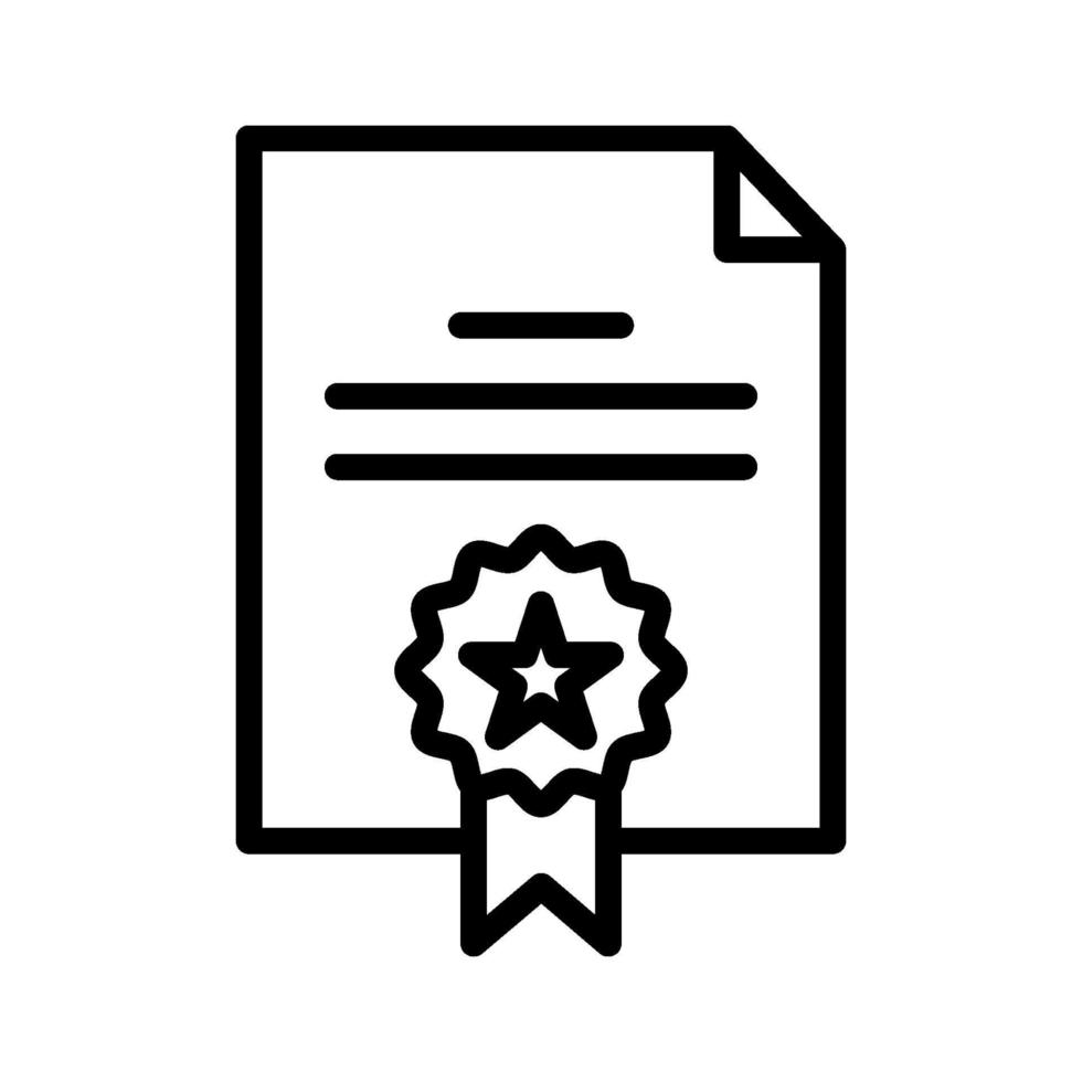 icono de vector de certificado