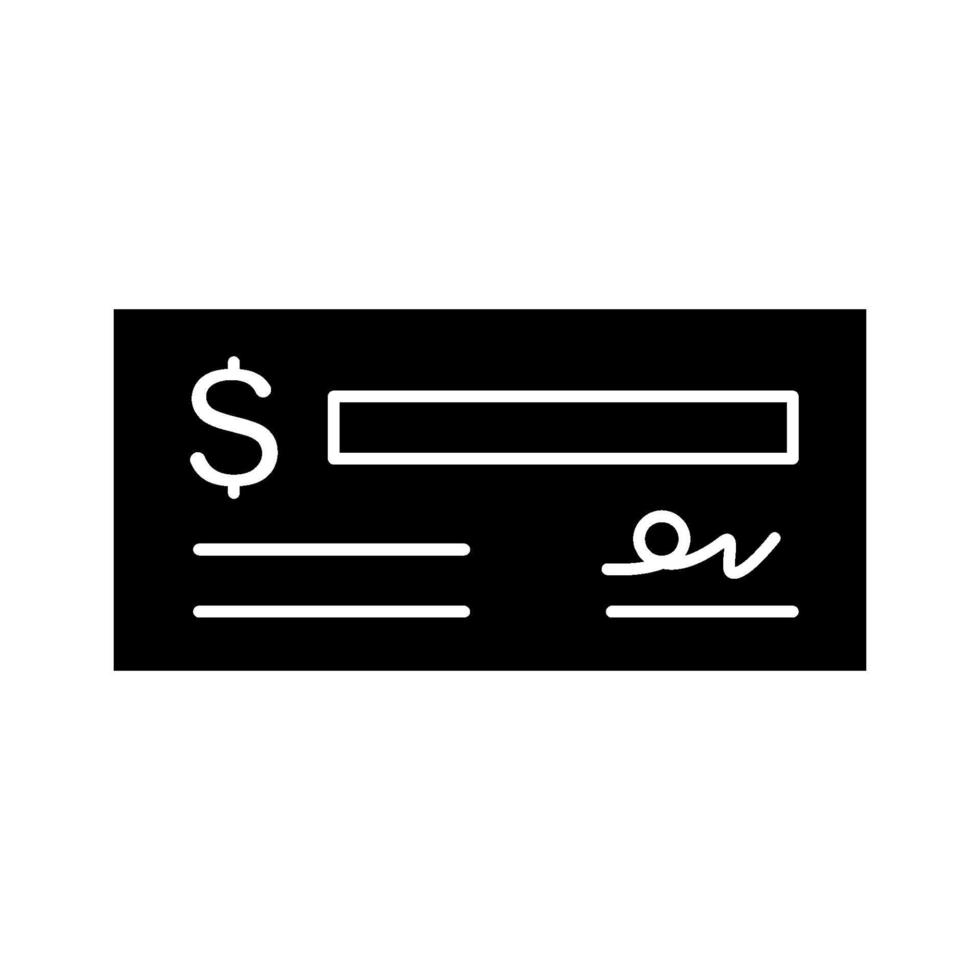 Cheque Vector Icon