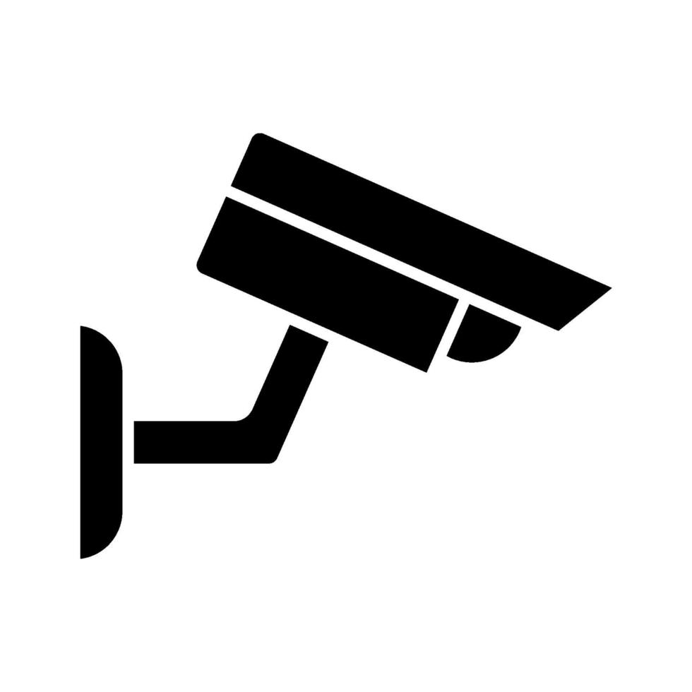 icono de cámara cctv vector