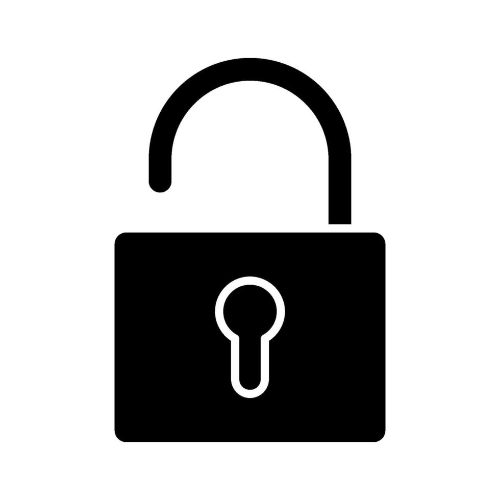 Open Lock Icon vector