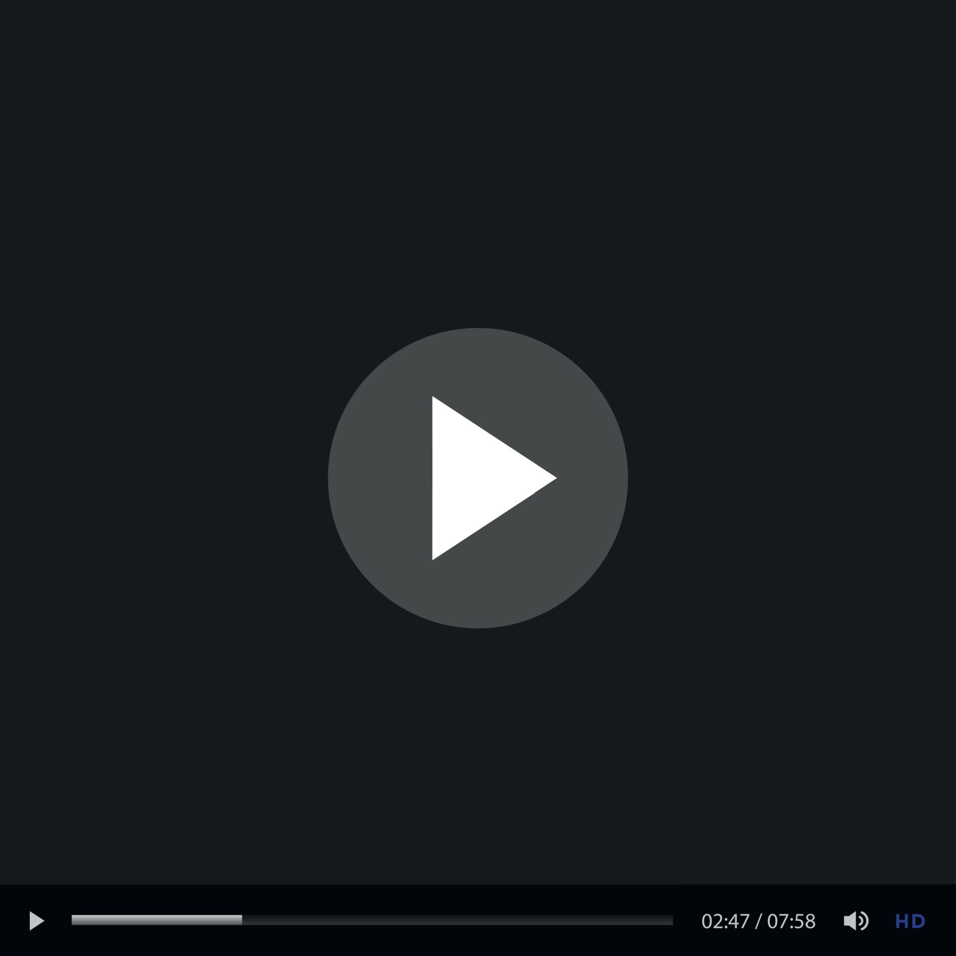 Video and Media Player Interface Template - Vector 2363299 Vector Art ...