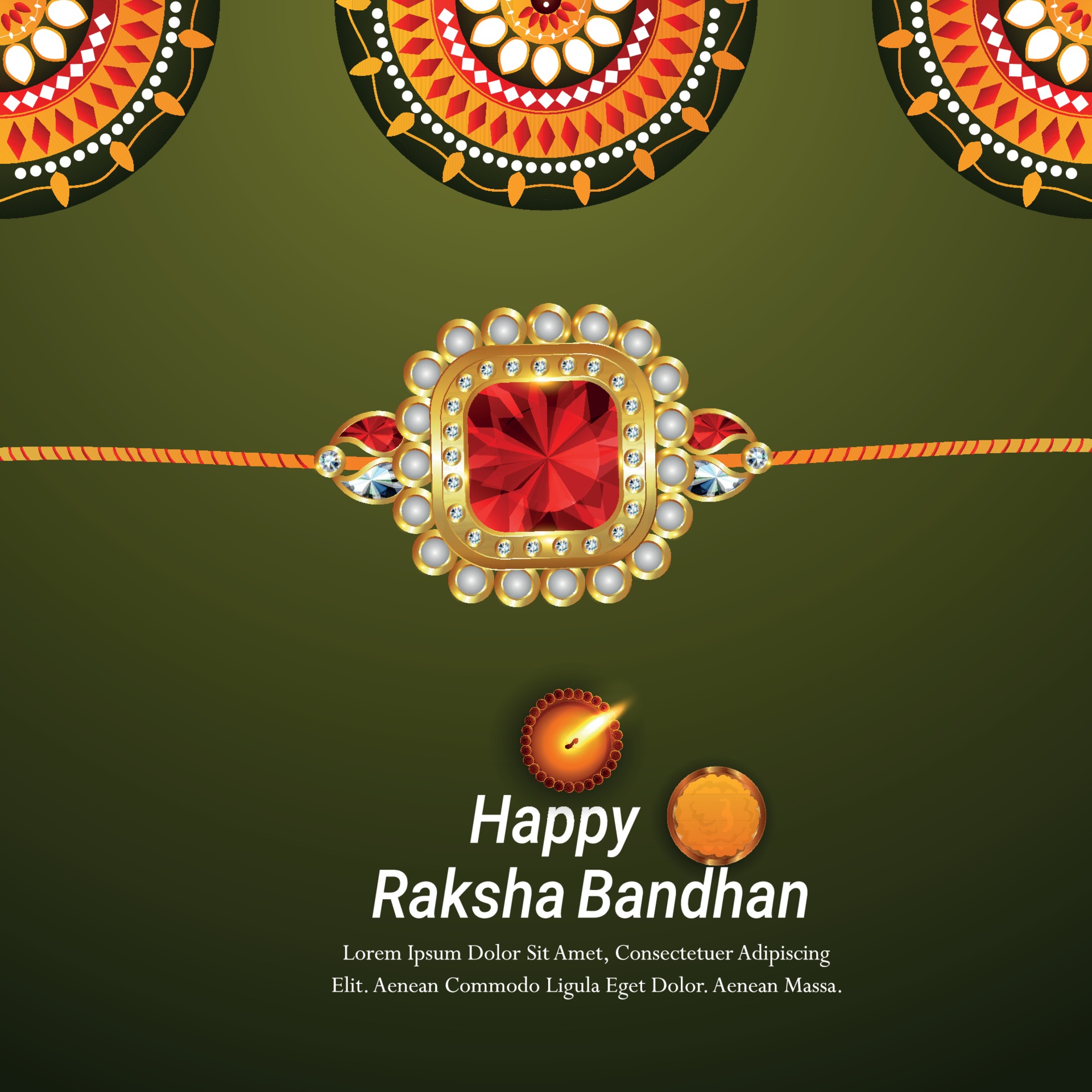 Happy rakhi celebration design template with vector illustration and  background 2367463 Vector Art at Vecteezy