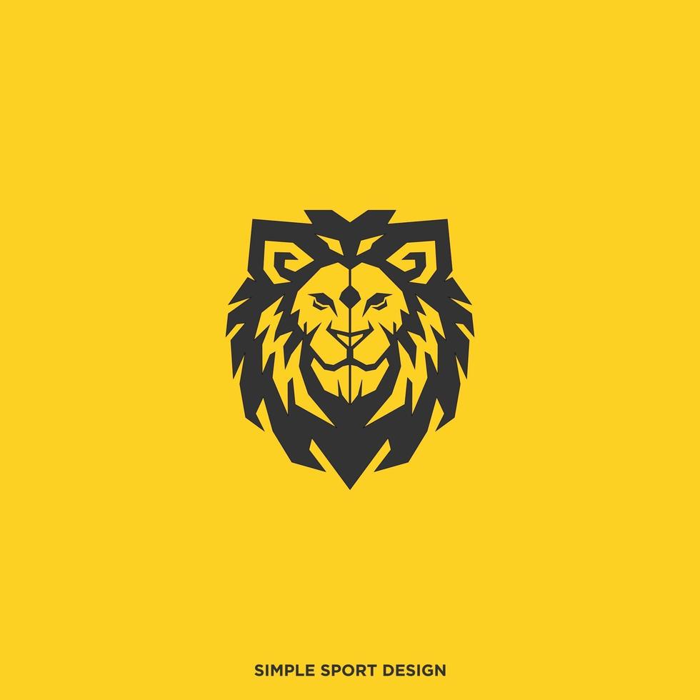 head lion logo vector