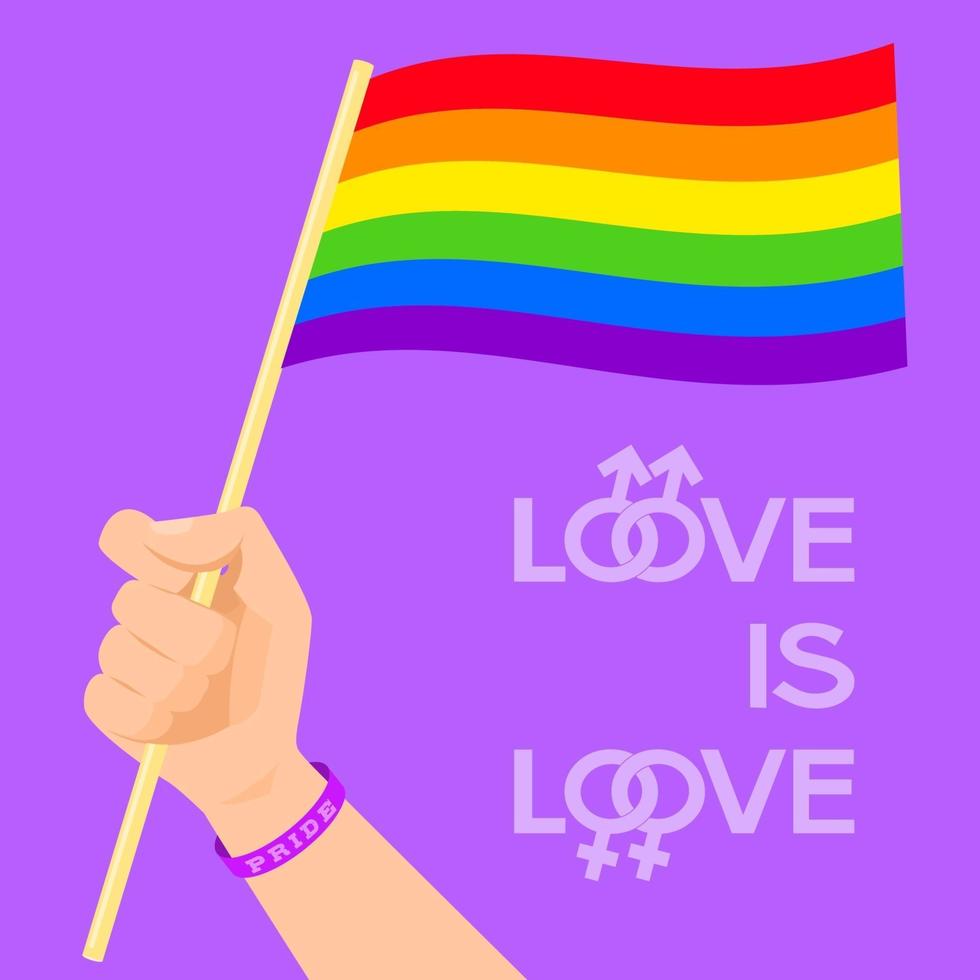 LGBT poster design Gay Pride LGBTQ ad divercity concept vector