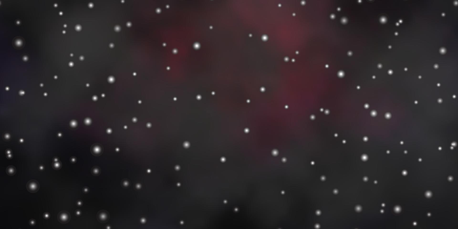 diseño vectorial de color rosa oscuro con estrellas brillantes. vector