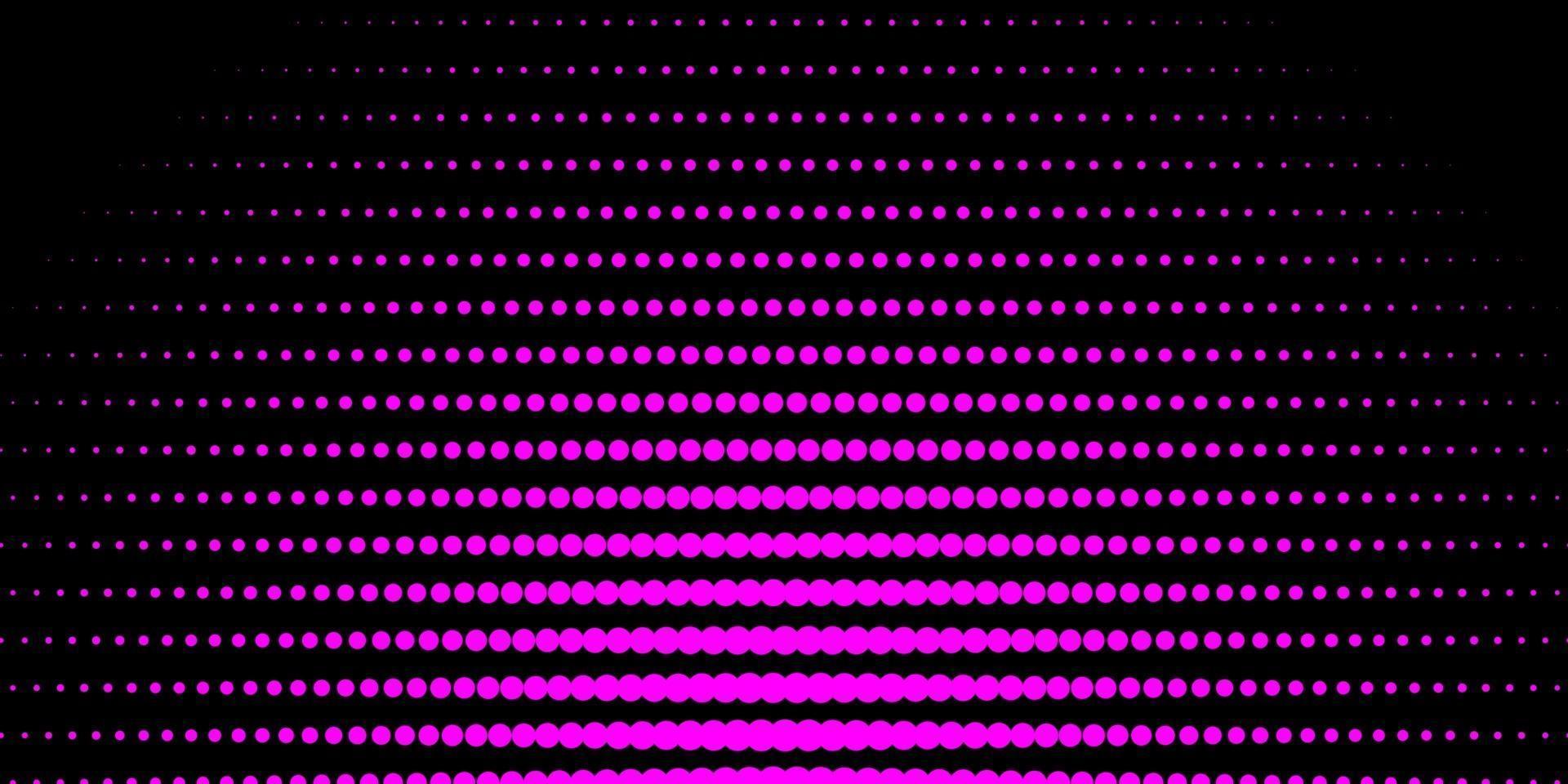 patrón de vector rosa oscuro con esferas.