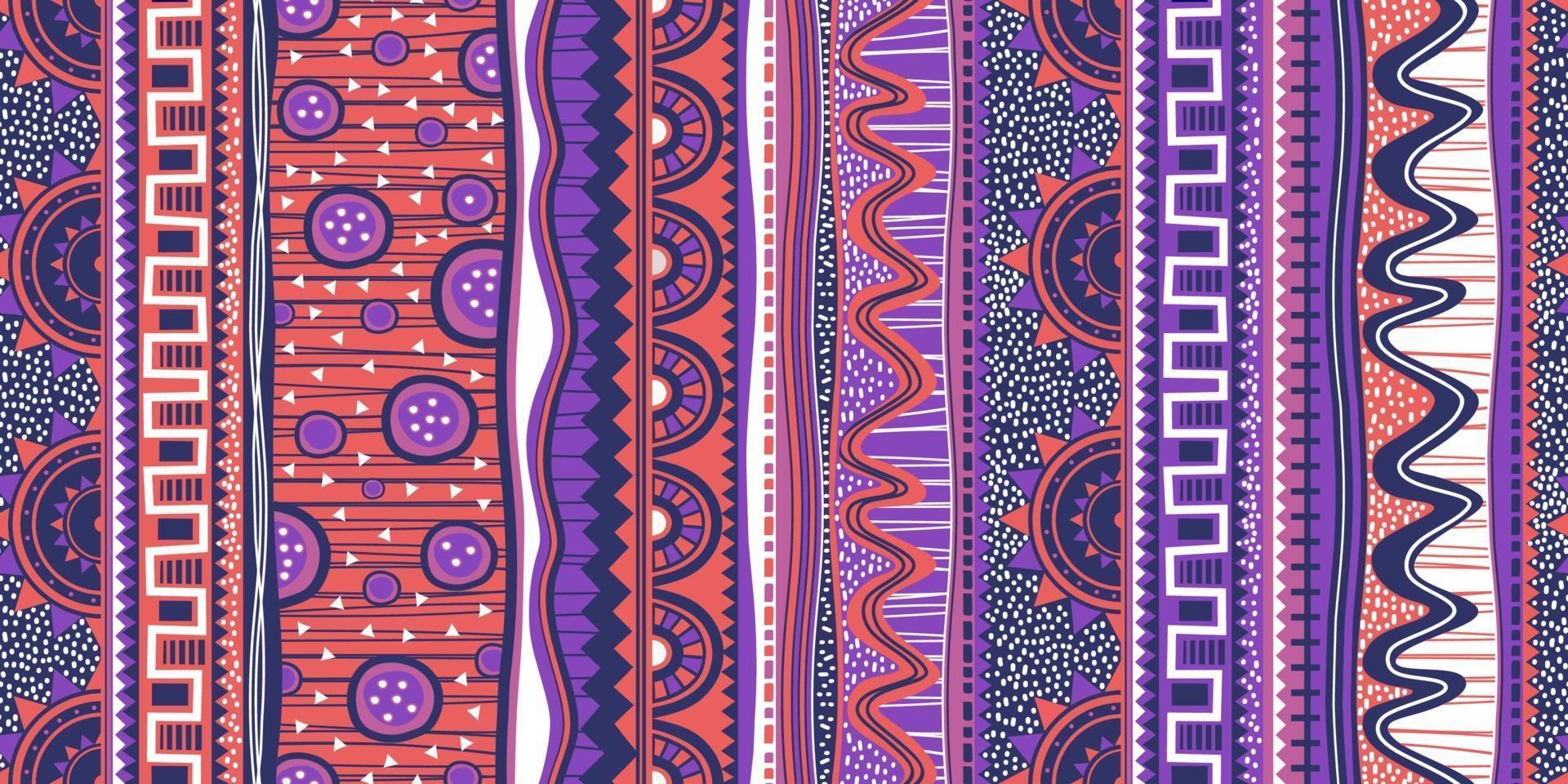 patrón étnico sin fisuras. colorido diseño indio, nativo americano, navajo. motivo mexicano, adorno de motivos aztecas batik, ilustración vectorial listo para imprimir. vector