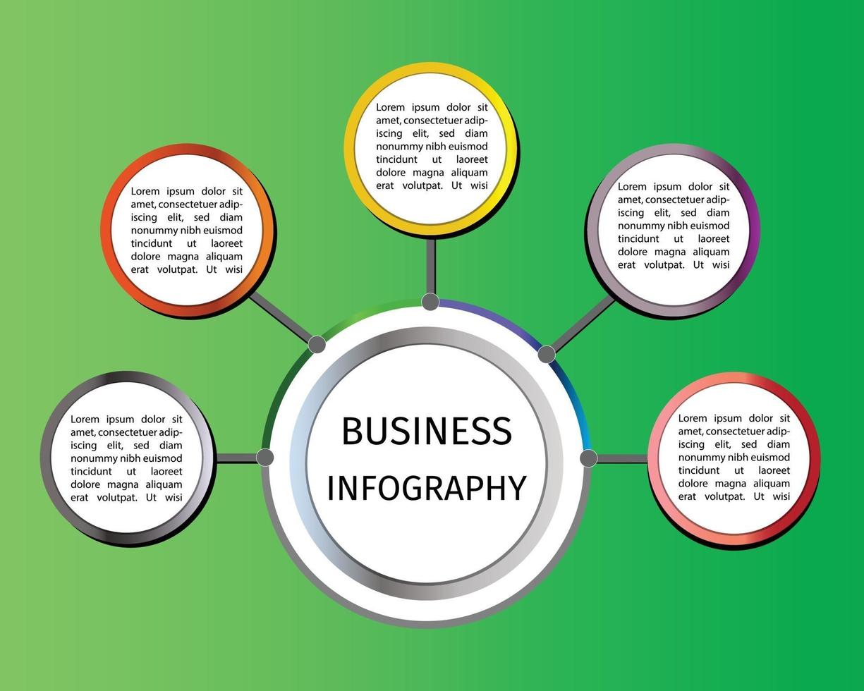 Infographics for business presentation vector